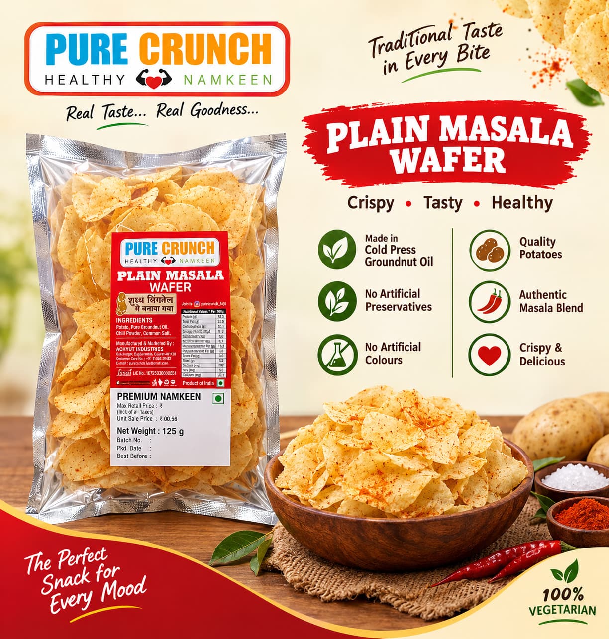 Plain Masala Wafers